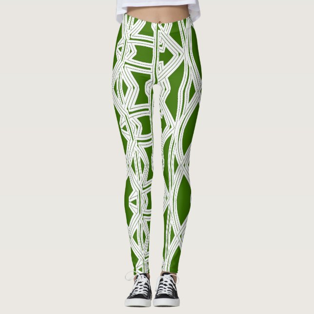 Leggings Una leyenda abstracta "Ratti_Creative_Arts" (Anverso)