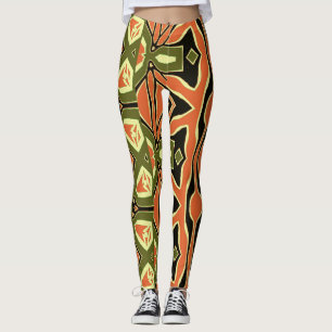 Leggings Una leyenda de patrón abstracto "Ratti_Creative_Ar