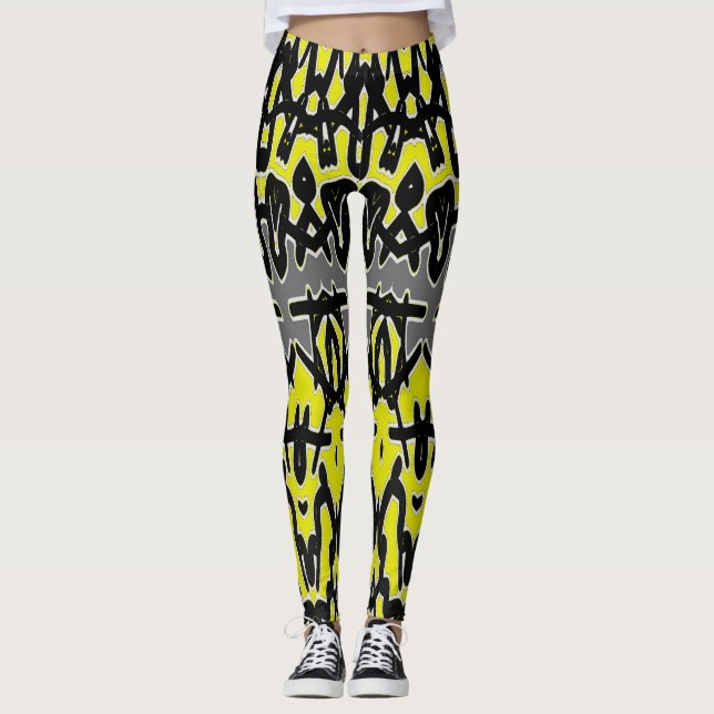 Leggings Una moderna y vibrante leyenda "Ratti_Creative_Art (Anverso)