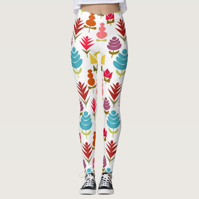 Leggings Una Plétora de Flores (Anverso)