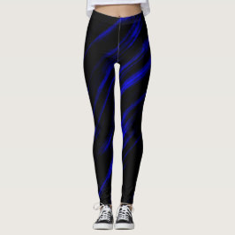 Leggings Una raya azul