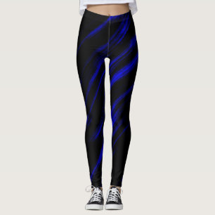 Leggings Una raya azul