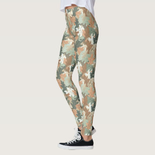 Leggings Una Serie de Diseño de Camuflaje Realista #2