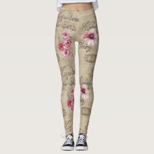 Leggings Una serie de diseño de efímera francesa 20