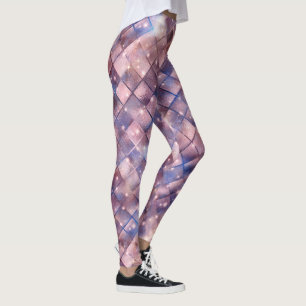 Leggings Una serie de diseño de galaxia brillante 4