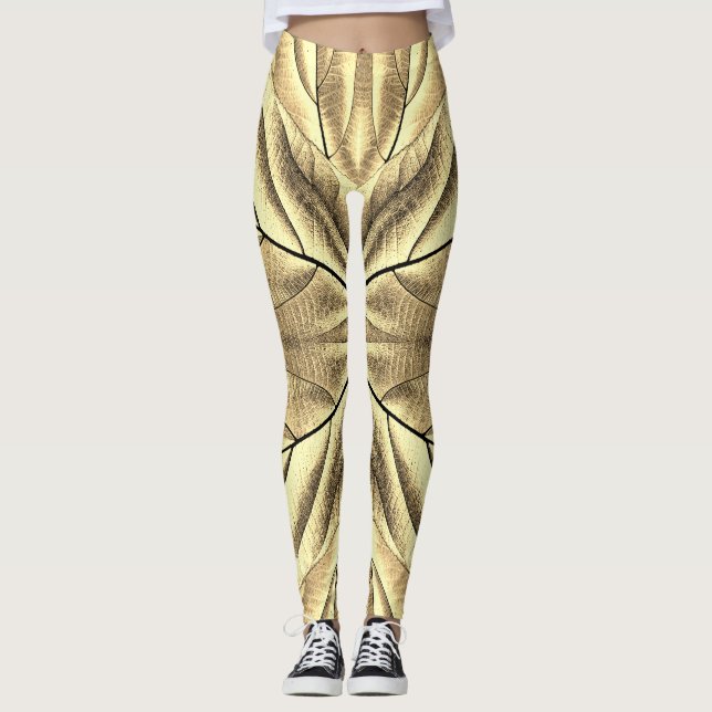 Leggings Una textura de madera única "Ratti_Creative_Arts"  (Anverso)
