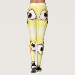 Leggings Unas divertidas piernas amarillas sorprenden a los