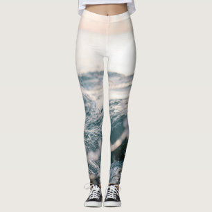 Leggings Unas impresionantes olas de mar Mejor regalo par