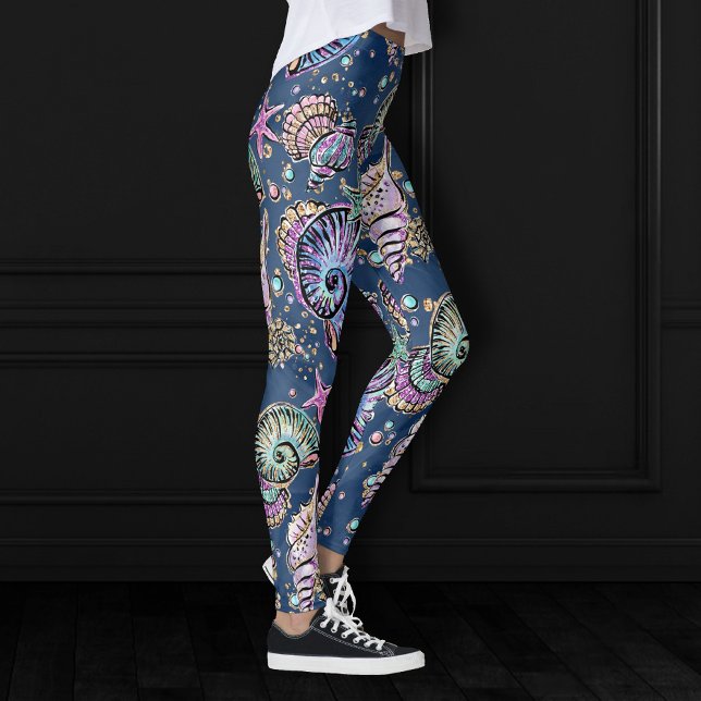 Leggings Underwater Blue Luxe | Caminata de Oro Pastel (Subido por el creador)
