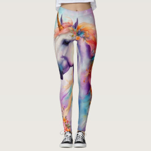 Leggings Unicornio de color Pastel