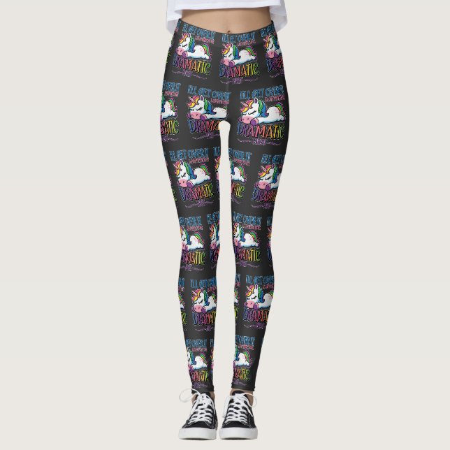 Leggings Unicornio Dramático (Anverso)