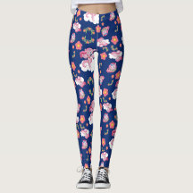 Unicornios rosados lindos y patrón floral