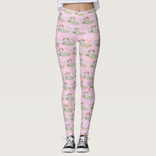 Leggings Unicornios y arcoiris (rosa)