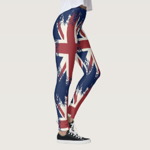 Leggings Union Jack (bandera británica), estilo grunge