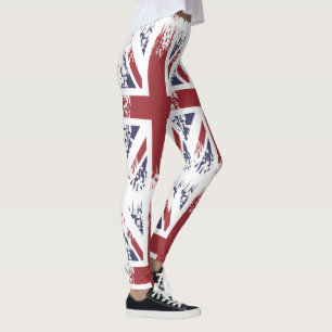 Leggings Union Jack (bandera británica), estilo grunge