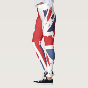 Leggings Union Jack Distorsionadas - Bandera del R