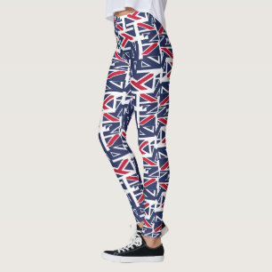 Leggings United Kingdom UK flag BY MASANSER PIXELAT