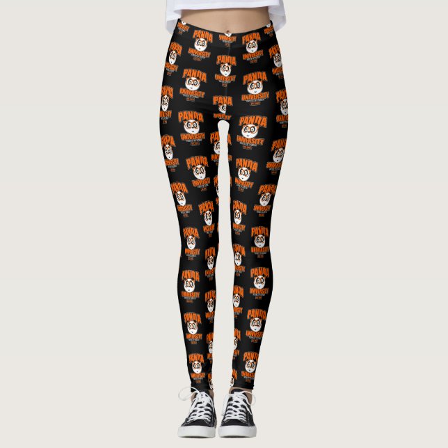 Leggings Universidad Panda - Naranja (Anverso)