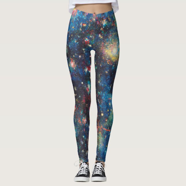Leggings Universo De Giro Cósmico Celestial Inspirado En Ga (Anverso)