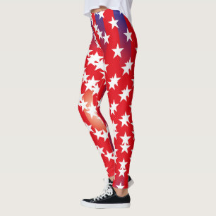 LEGGINGS USA EEUU FLAG SUN GRAPHIC BY MASANSER PIXELAT