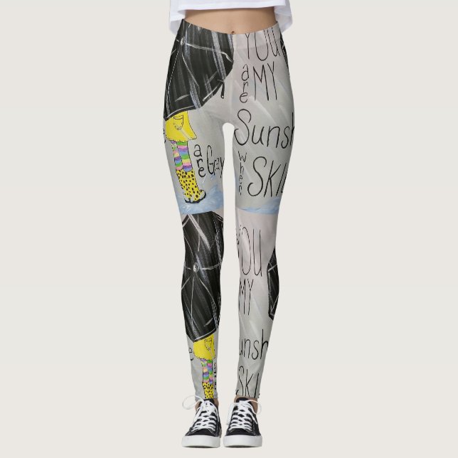 Leggings Usted es mis polainas de la sol (Anverso)