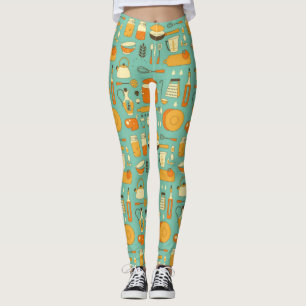 Leggings Utensilios de cocina moderna de mediados de siglo 