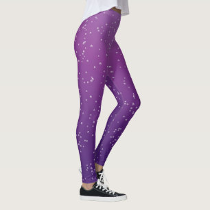 Leggings Uva morada soda burbujas gargantas