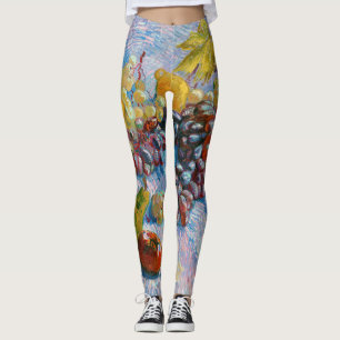 Leggings Uvas, leones, peras y manzanas, Van Gogh