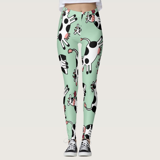 Leggings Vaca eléctrica de flores Lolailo 22 (Anverso)