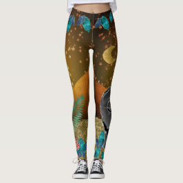 Leggings Vaca negra GINKGO Piernas del Suroeste