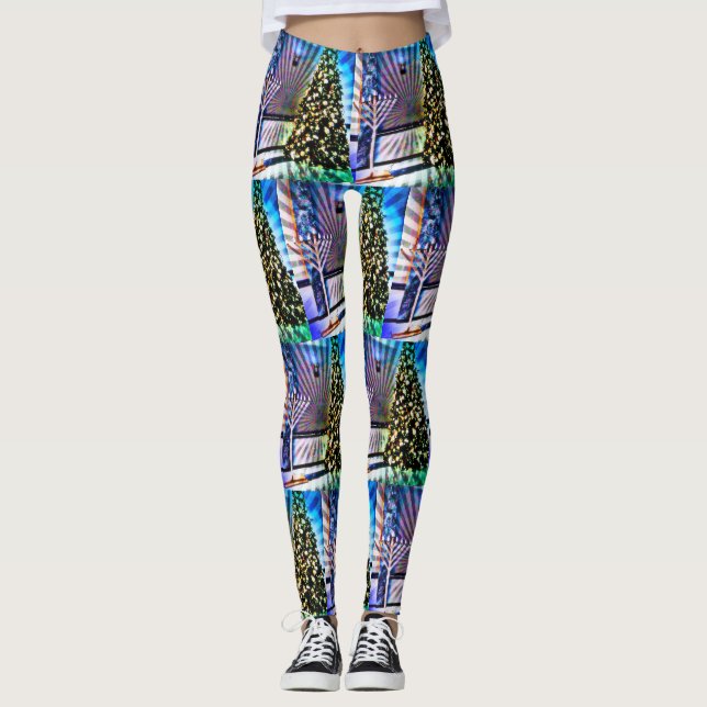Leggings Vacaciones de arte pop (Anverso)