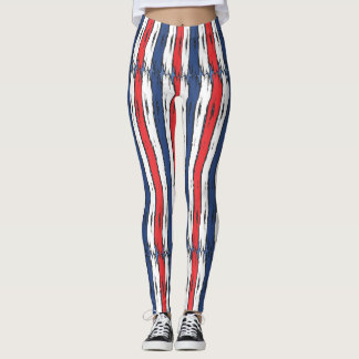 Leggings Vacaciones de verano patrióticas de la familia ame