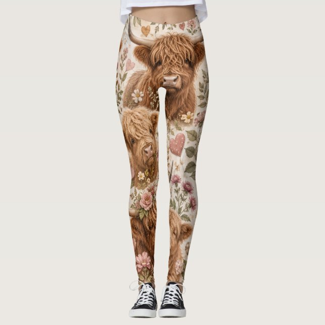 Leggings vacas de las tierras altas (Anverso)