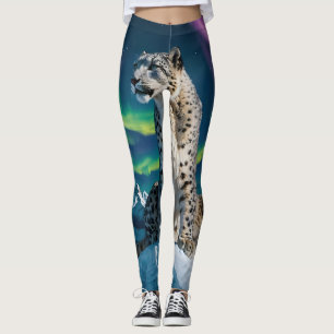 Leggings “Vagabundo del cielo del norte” - Retrato de leopa