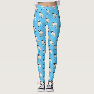 Leggings Valais Blacknose ilustracion personalizado ovino