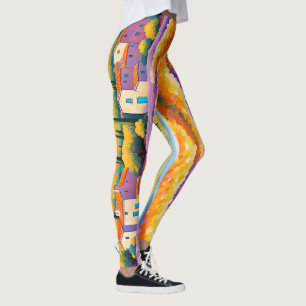 Leggings "Vallée Florale" Amplio paisaje Provenza