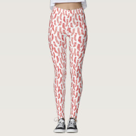 Leggings Valores nórdicos Navidades escandinavos rojo blanc