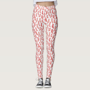 Leggings Valores nórdicos Navidades escandinavos rojo blanc