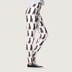 Leggings ¡Vamos! Perro Retriever de Pelaje Plano (negro)