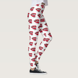 Leggings Vampiro a veces me muerde la leyenda de Halloween 