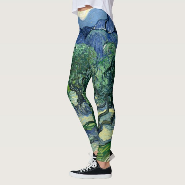 Leggings Van Gogh El Paintaje Paisajista De Los Olivos (Izquierda)