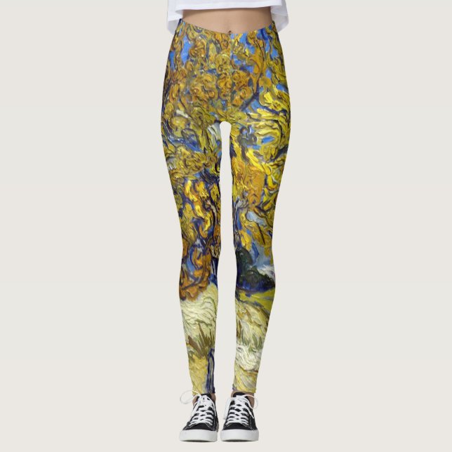 Leggings Van Gogh Mulberry Tree Masterpiece Art (Anverso)