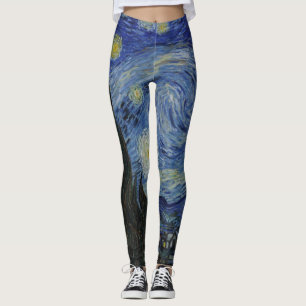 Leggings Van Gogh - Noche estrellada