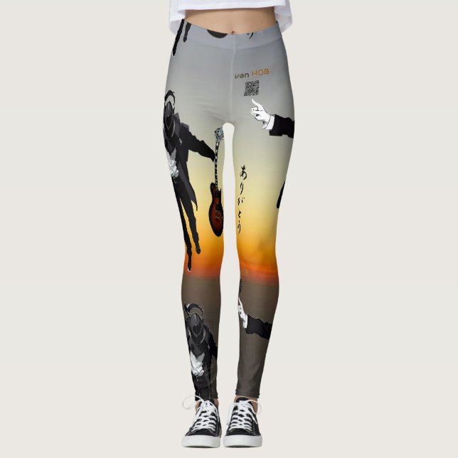 Leggings van HOB, leggings, Guitar Fan, Sunset, (Anverso)