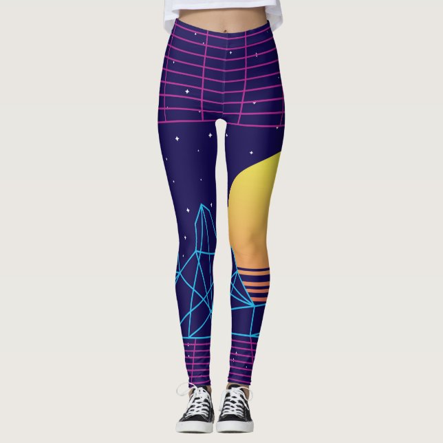 Leggings Vaporwave Sunset (Anverso)