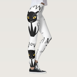 Leggings ¡Vaya! Gato negro caprichoso