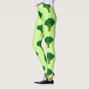 Leggings Vegetales verdes de brócoli sanos
