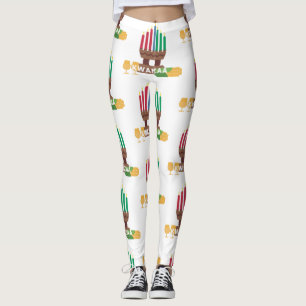 Leggings velas alegres de kwanzaa