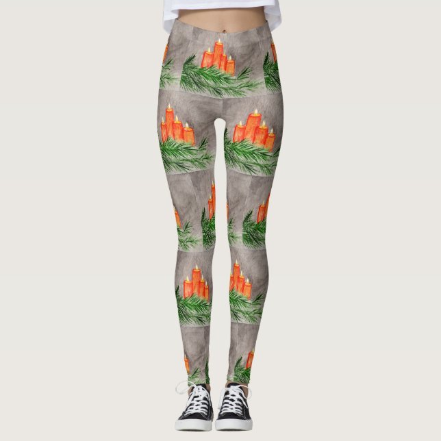 Leggings Velas navidades (Anverso)