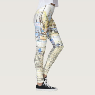 Leggings Veleros de la isla del balboa por todo las